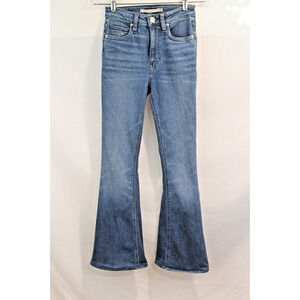 Hudson Holly Flare Hippie Jeans Womens size 24 Blue Denim Stretch Pockets